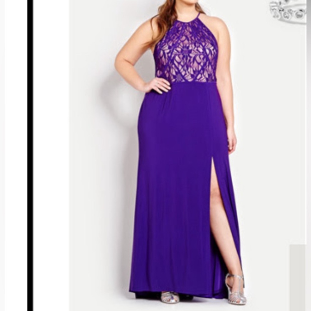 NWT US 18 Additon Elle Evening/Formal Purple Dress